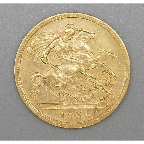 98 - A Victorian 1896 half sovereign