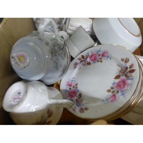 2137 - Job lot approx 50 items of assorted pottery and crockery: bowls, plates, teapots, many known brands/... 