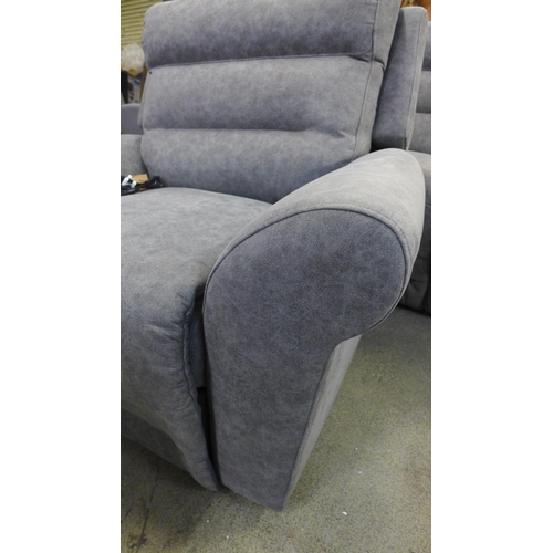 1316 - A Merlin grey oversized armchair