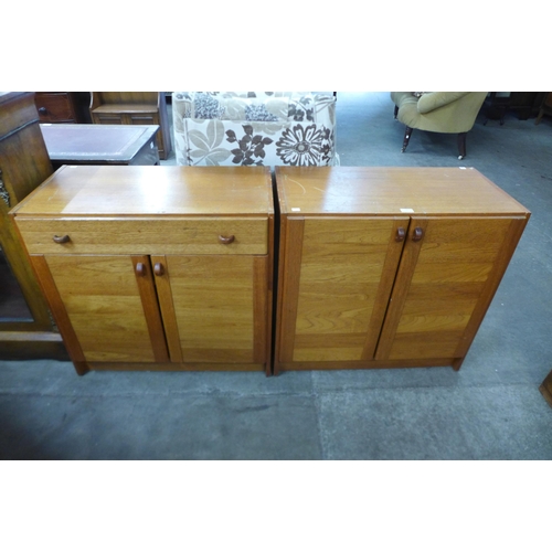 38 - A pair of Danish Domino Mobler teak cabinets, a/f