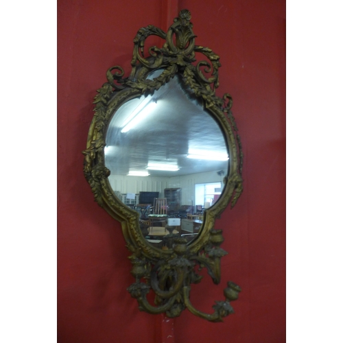 65 - A 19th Century gilt framed girondole mirror