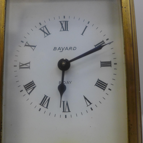 644 - A Bayard French brass carriage clock