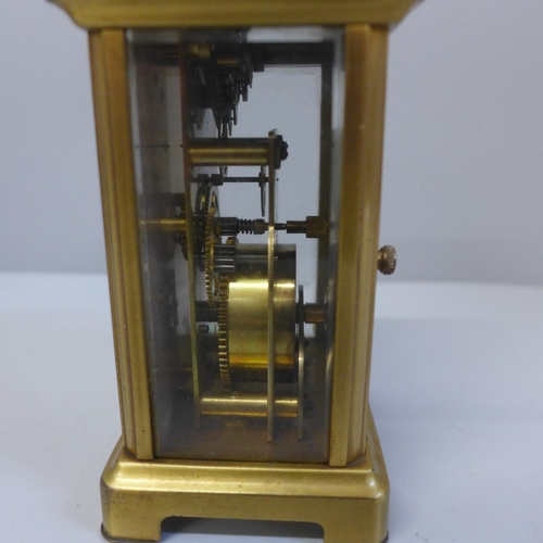 644 - A Bayard French brass carriage clock