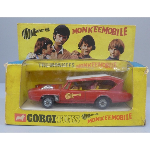 658 - A Corgi Toys Monkeemobile die-cast model vehicle,  boxed with header card