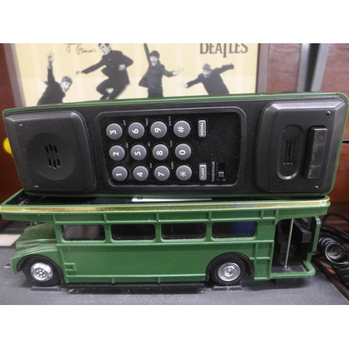 673 - A Beatles Collectors Series Routemaster telephone