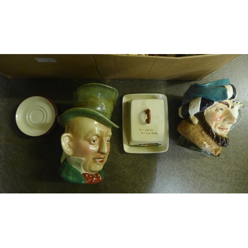 733 - A collection of Toby jugs including Beswick Micawber, Royal Doulton The Falconer and a collection of... 