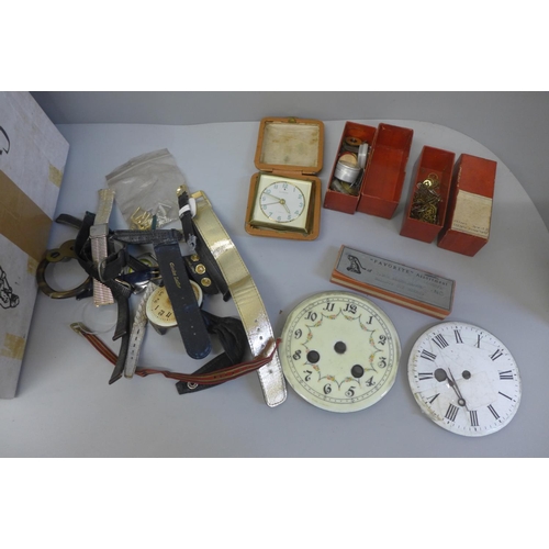 736 - Watch and clock spares