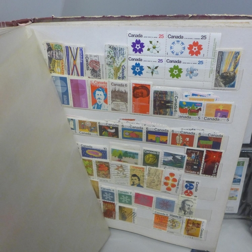 775 - Five albums of world stamps