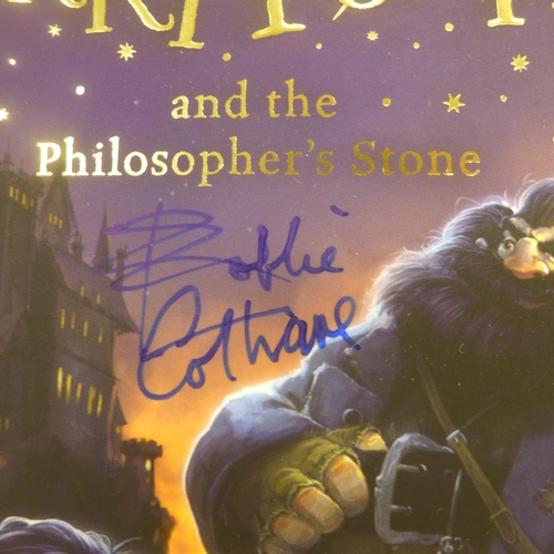 791 - A Harry Potter book signed by Robbie Coltrane