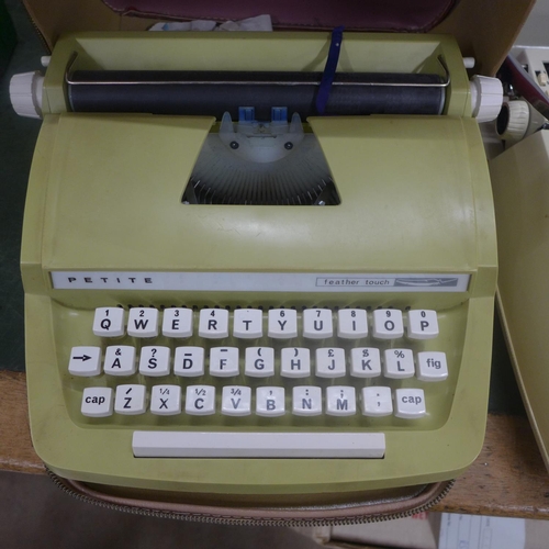 808 - A child's typewriter and a Smith-Corona Calypso typewriter