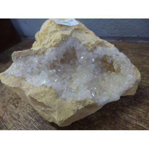 829 - A large geode mineral sample