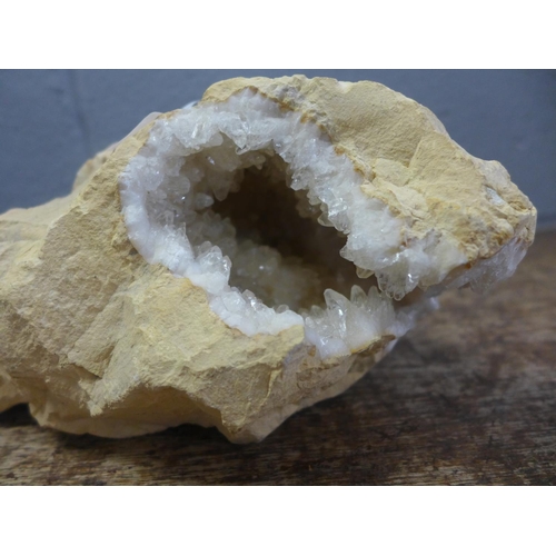 829 - A large geode mineral sample