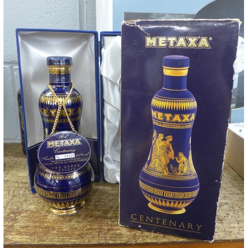 845 - A cased bottle of Metaxa, Centenary limited edition, no. 82428