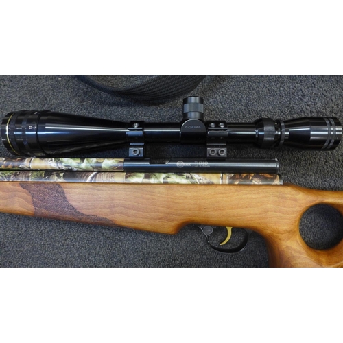 A Smk Th78d 5.5mm Air Rifle With Scope, Co2 Cartridge