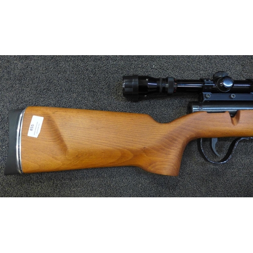 855 - A .22 calibre air rifle with scope