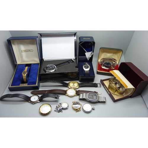 928 - A collection of wristwatches