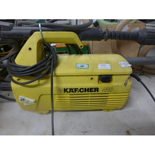 2154 - Karcher 410 pressure washer and lance