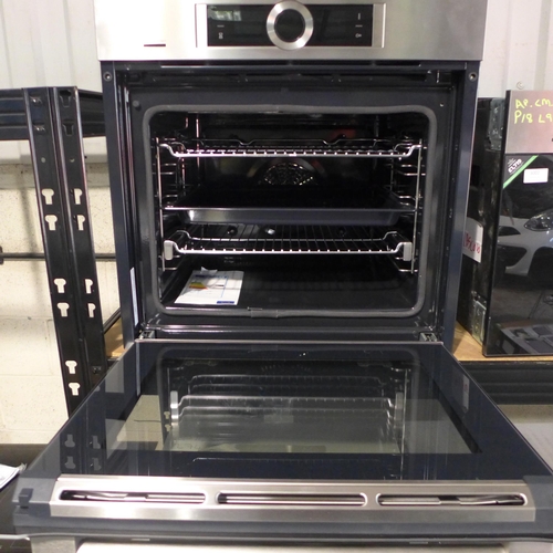 3003 - Bosch Series Connect Single Pyrolytic Oven (H595xW595xD548) - model no.:- HBG6764S6B, original RRP £... 