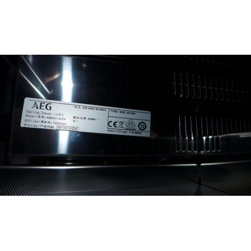 3005 - AEG Black Warming Drawer (H140xW595XD535) - model no.:- KDE911424B, original RRP £457.50 inc. VAT (3... 