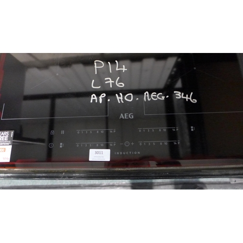 3011 - AEG 4 Zone Flexinduction Hob (H44xW590xD520) - model no.:- IKE64450FB, original RRP £499.17 inc. VAT... 