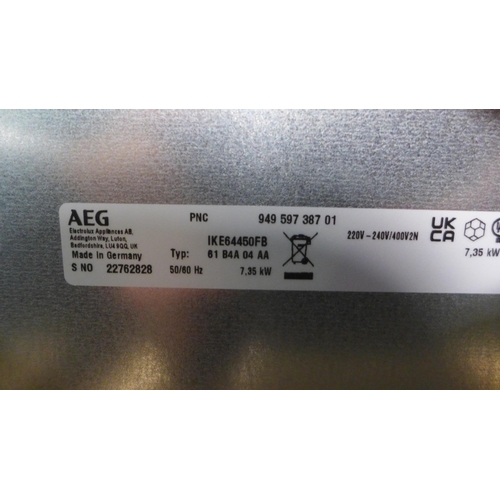 3011 - AEG 4 Zone Flexinduction Hob (H44xW590xD520) - model no.:- IKE64450FB, original RRP £499.17 inc. VAT... 