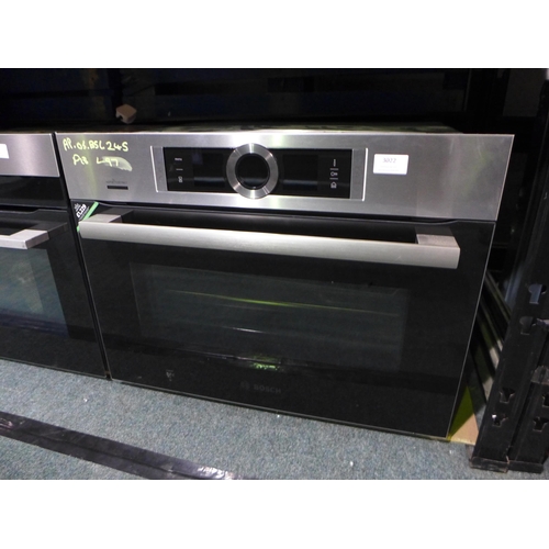 3022 - Bosch Series 8 Compact Oven with Microwave With Home Connect (H455xW595xD548) - model no.:- CMG656BS... 