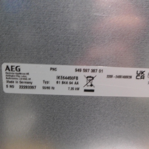 3041 - AEG 4 Zone Induction Hob * This lot is subject to VAT