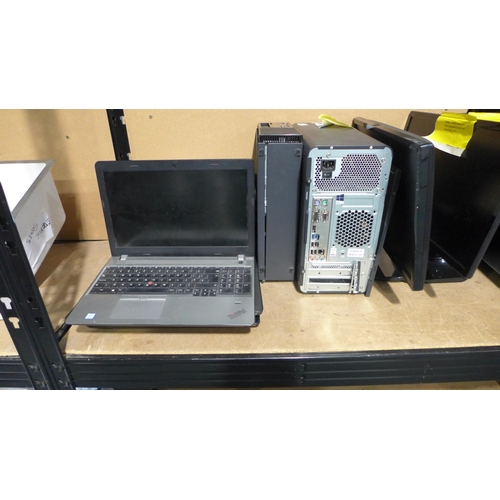 3056 - Quantity of misc. salvage IT equipment:- laptops, monitors, etc. * This lot is subject to VAT