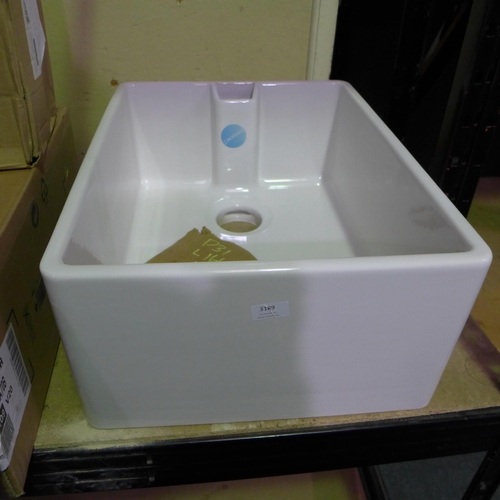 3189 - Polmorla White Belfast 1.0 Sink (460x600) - model no.:- SI.HMS.005, original RRP £249.17 inc. VAT (3... 