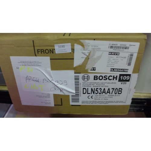 3190 - Bosch Canopy Hood, Clean Air Kit, ETC  (H208xW534xD300) - model no.:- DLN53AA70B, original RRP £104.... 