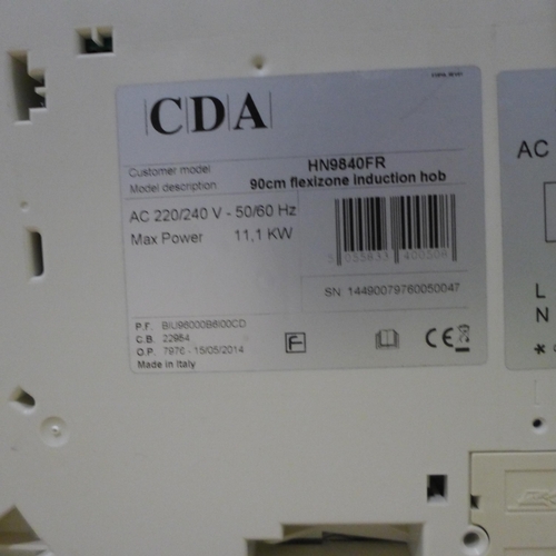 3194 - CDA Flexi Induction 6 Zone (Touch Control) - DAMAGED FROM EDGE (H50xW600xD510) - model no.:- HN9840F... 