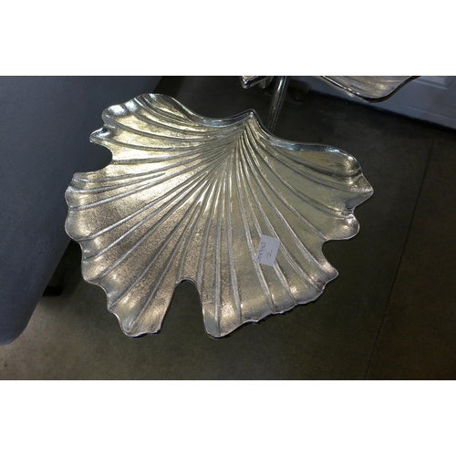 1325 - A metal Ginko leaf occasional table