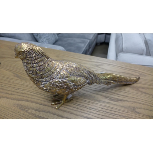 1340 - A bronze coloured pheasant, H 19cm (786212)   #