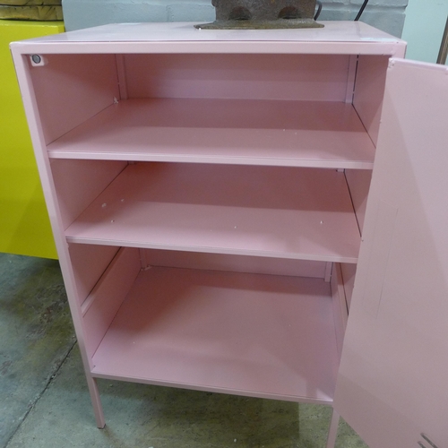 1383 - A pink industrial style cabinet