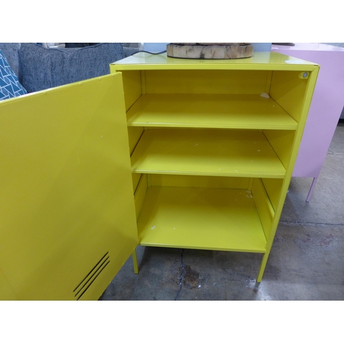 1426 - A yellow industrial style cabinet