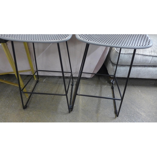 1450 - A pair of Enderson grey bar stools