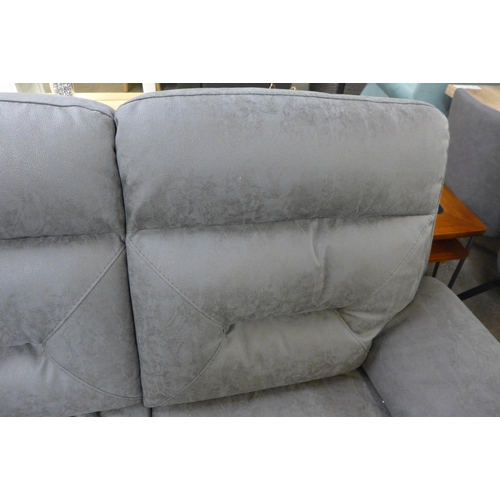 1465 - Kuka Fabric Three Seater Power Recliner Sofa, original RRP £999.99 + VAT (4153-19) * This lot is sub... 