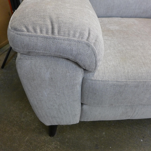 1501 - Grace Silver Fabric Armchair With Power Recline, original RRP £524.99 + VAT (4153-23) * This lot is ... 