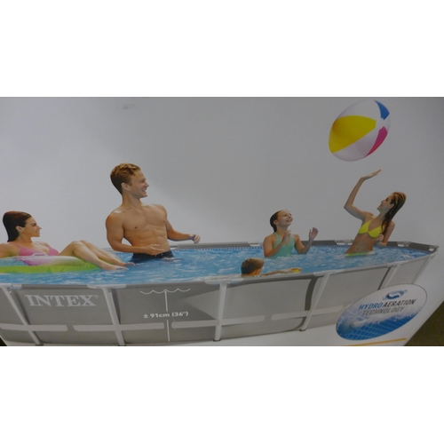 1590 - Intex 15Ft Round Pool    4.57M X 1.22M Prism Frame, Original RRP £374.91 + vat  (4137-41)   * This l... 