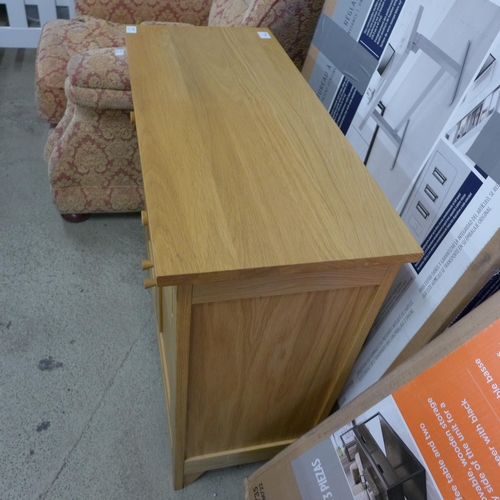 1608 - An oak two door sideboard