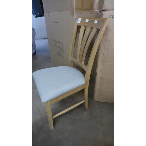 1397A - A set of six hardwood dining chairs