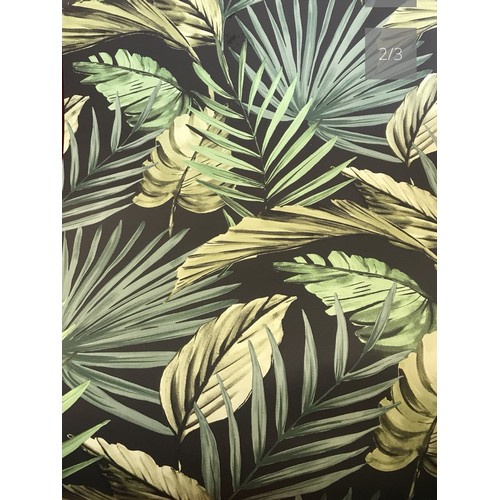 2038 - 4 sealed rolls of Graham & Brown fresco rainforest palms feature-wall wallpaper, same batch RRP £23/... 