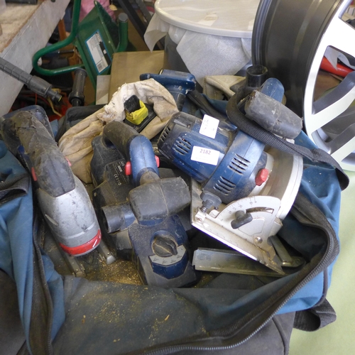 2001 - AEG cordless 18v drill, jigsaw, circular saw, planer, BLC518, BH018, BST18X - W - no battery or char... 