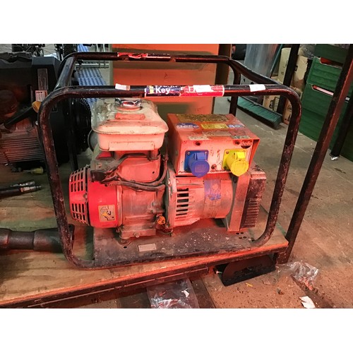 2063 - Belle framed generator with two pneumatic jack hammers