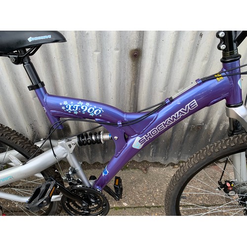 2287 - Aluminium Shockwave XT900 twin disc all terrain bicycle/bike/ATB - Police repossession