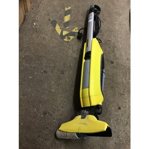 2074 - Karcher floor scrubber with attachments