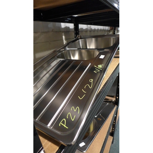 3390 - Stainless Steel 1.5 Sink, original RRP £200 inc. VAT (364-120) * This lot is subject to VAT