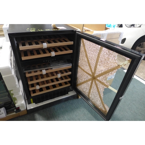 3397 - Viceroy Under Counter Wine Cooler - DAMAGED DOOR (H870xW595xD570) - model no.:- WRWC60BK, original R... 