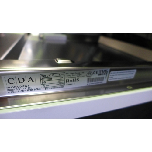 3399 - CDA Integrated Dishwasher (H820xW598xD550) - model no.:- CDI6121, original RRP £331.67 inc. VAT (364... 