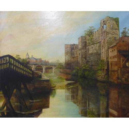 26 - British School (19th Century), Newark Castle, oil on canvas, 50 x 60cms, framed